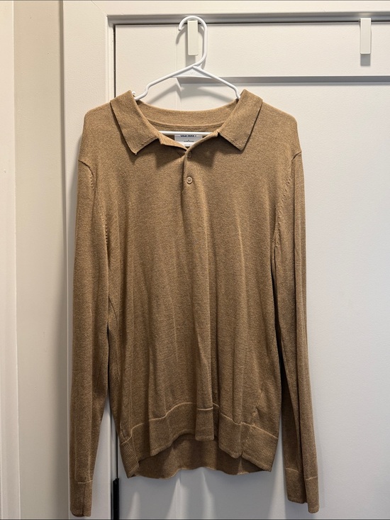 Old Navy Other - Mens Old Navy Tan Long Sleeve Polo Sweater